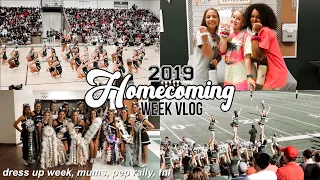 Homecoming Week Vlog 2019 | dress up week, texas hoco mums, pep rally, fnl