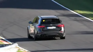 2024 Mercedes-AMG C63S E-PERFORMANCE Estate testing at the Nurburgring