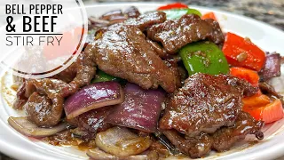 Beef And Bell Pepper Stir Fry | Tender and Juicy Beef, Quick And Easy Recipe