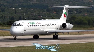 MD-82 Takeoff & Awesome Engine Sound at Split Airport LDSP/SPU