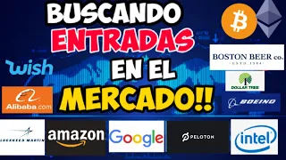 Oportunidades Para Hoy | Continuaremos Cayendo! WISH,AMZN, AAPL, GOOG,PTON, UBER,LMT, PDD, MRNA, AMC