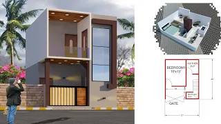 17 x 20 Small House Design | ❤❤ 17 x 20 Beautiful House Design❤❤