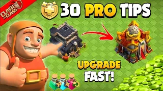 30 Ways HOW TO MAX YOUR BASE FAST in Clash of Clans