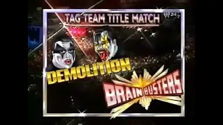 Demolition vs Brain Busters -World Tag Team Match September 30,1989
