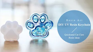 Resin keychains | How to DIY Resin Keychains | Resin Art | Cat Paw Resin #resinart #resin