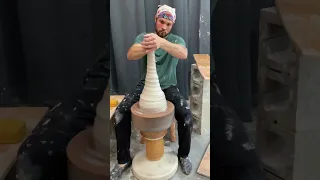 I seriously almost caught it I'm not kidding! ♾️ pottery day 65 in a row🔊 "Clouds" by Paul Spring