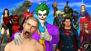 Godzilla Vs Super Heros & Joker | Full Version | Pubg Animation