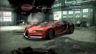 NFS Most wanted 2005 Remastered Bugatti chiron vs blacklist racers