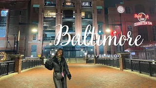 TRAVEL VLOG | BALTIMORE MARYLAND | HARD ROCK CAFE || The Phoebe Way