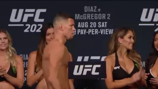 UFC 202 Weigh In  Conor McGregor vs  Nate Diaz [2016]