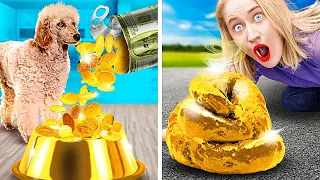 I was Adopted by Billionaire Family - RICH VS BROKE | Real VS Fake - Relatable by La La Life Emoji