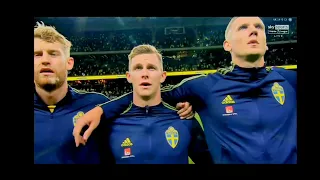 Sweden vs Spain National Anthem - FIFA World Cup 2022 qualifying