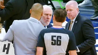 Gregg Popovich Gets Ejected - Spurs vs Nuggets | April 3, 2019 | 2018-19 NBA Season