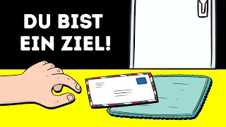 Wenn du Werbezettel vor deiner Tür findest, beobachtet dich vielleicht jemand