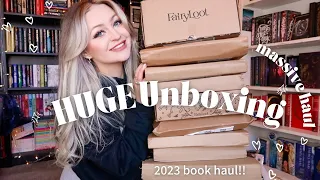 HUGE book unboxing haul!!🌛waterstones, amazon, special editions, bookish merch & more!