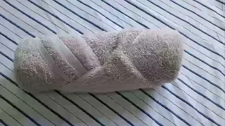 How To Fold Roll a Bath Towel like in a SPA