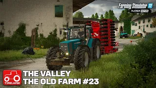 SOWING, ROLLING, FERTILIZING AND BALING HAY - FS22 Timelapse The Valley The Old Farm Episode 23