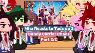 Mha/Bnha characters Reacts to The Amazing Digital Circus Ep 2: Candy Carrier Chaos! (Part 2/2)