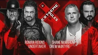 Drew mcintyre and Shane vs The Undertaker and Roman(Extreme Rules2019)wr3d