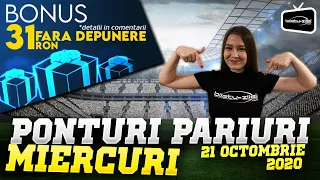 Ponturi pariuri sportive 21.10.2020