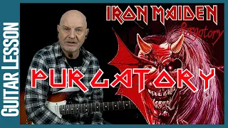 This was hard work - Purgatory by Iron Maiden - Guitar Lesson