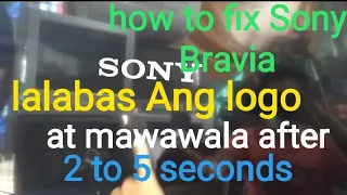 Sony Bravia 48inch how to fix lalabas Ang logo after 2to 5 seconds#repair#tutorial#sonybravia