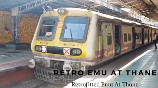 Retrofitted Emu Bound For Vashi Departing Thane...