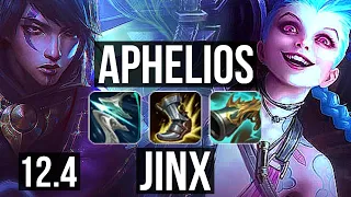 APHELIOS & Morgana vs JINX & Thresh (ADC) | Rank 1 Aphelios, Rank 4, 9/2/5 | EUW Challenger | 12.4