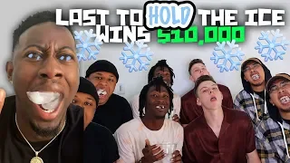 WHOEVER CAN HOLD ICE IN THEIR MOUTH THE LONGEST WINS 10,000 | TyTheGuy