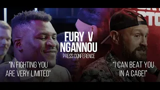 “I can beat you in a cage!” Tyson Fury v Francis Ngannou Press Conference