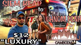 🇰🇭 Siem Reap To Phnom Penh, Cambodia || $12 Luxury Sleeper Bus in cambodia