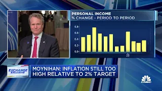 Bank of America CEO Brian Moynihan: Inflation is still too high relative to Fed's 2% target