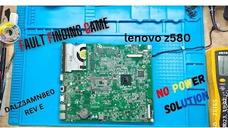 LENOVO Z540 NO POWER SOLUTION | 19V SHORTING CASE STUDY | MOST PERFECT WAY TO REMOVE A 19V SHORTING