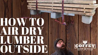 HOW TO AIR DRY LUMBER AND SLABS #shorts