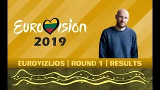 OFFICIAL RESULTS | EUROVIZIJOS LITHUANIA ROUND 1 | EUROVISION 2019