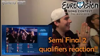 Eurovision 2019 - Semi Final 2 Qualifiers Live Reaction - Quinto ESC