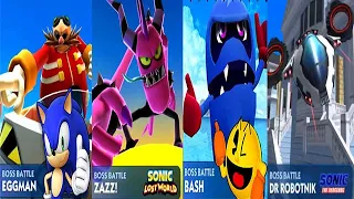 Sonic Dash Doctor Eggman & Zazz & Bash Pacman & Dr Robotnik Boss Fight Gameplay