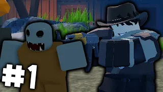 MOWING THEM DOWN! Zombie Hunter - ROBLOX