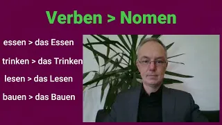 der, die, das Nomen, Substantive, Nominalisierung, das Essen, das Einkaufen, der Einkauf, das Verstä