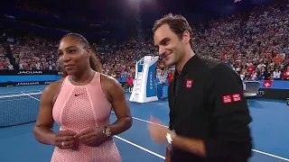Serena Williams and Roger Federer on-court interview (RR) | Mastercard Hopman Cup 2019