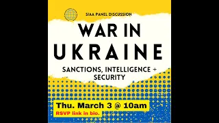 War in Ukraine: Sanctions, Intelligence & Security