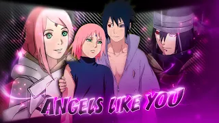 SASUKE AND SAKURA - ANGELS LIKE YOU [EDIT/AMV]! #naruto #sasuke #narutoedits #sakura #amv #amvedits