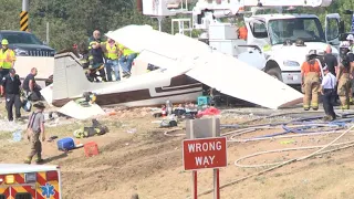 Scene: Plane crashes on Pennsylvania Turnpike