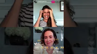 Sarah Paulson & Amanda Peet Instagram Live