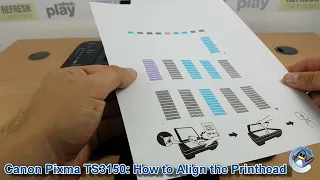 Canon Pixma TS3150: How to do Print Head Alignment