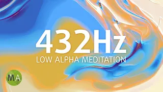 432Hz Low Alpha Meditation Music with Isochronic Tones - 1-Hour Relax