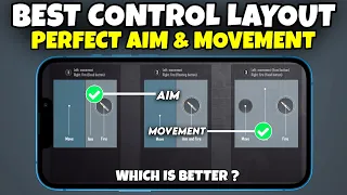 1st vs 3rd Control Layout Settings | Joystick Stuck Problem | Best control Layout BGMI / PUBG Mobile