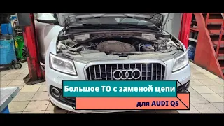 Большое ТО с заменой цепи ГРМ для Audi Q5 2.0tfsi Часть 1