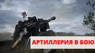 Орудия Д-20 100-й Бригады НМ ДНР поддерживают наступление на Первомайское