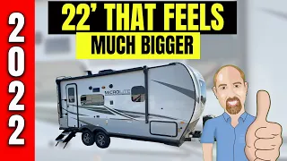 It's SOOOOO Spacious... 2022 Flagstaff Micro lite 21FBRS. Tiny Travel Trailer